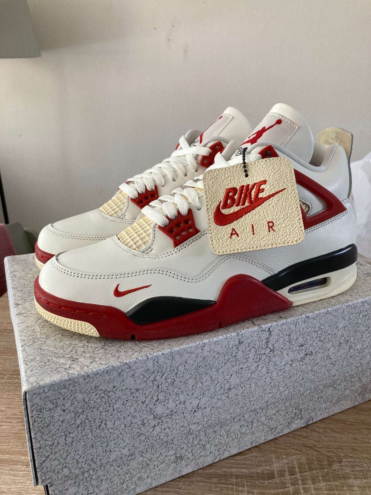 Air jordan 4 retro brick after brick, Ophalen of Verzenden, Nieuw, Wit, Sneakers