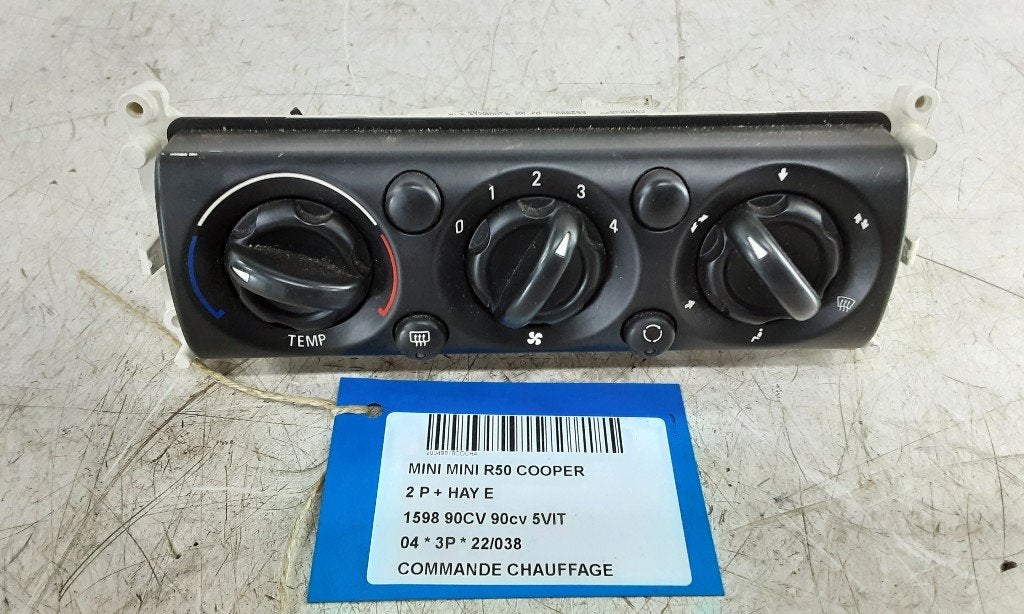 PANNEAU DE COMMANDE CHAUFFAGE Mini Mini One / Cooper (R50), Autos : Pièces & Accessoires, Utilisé, Mini