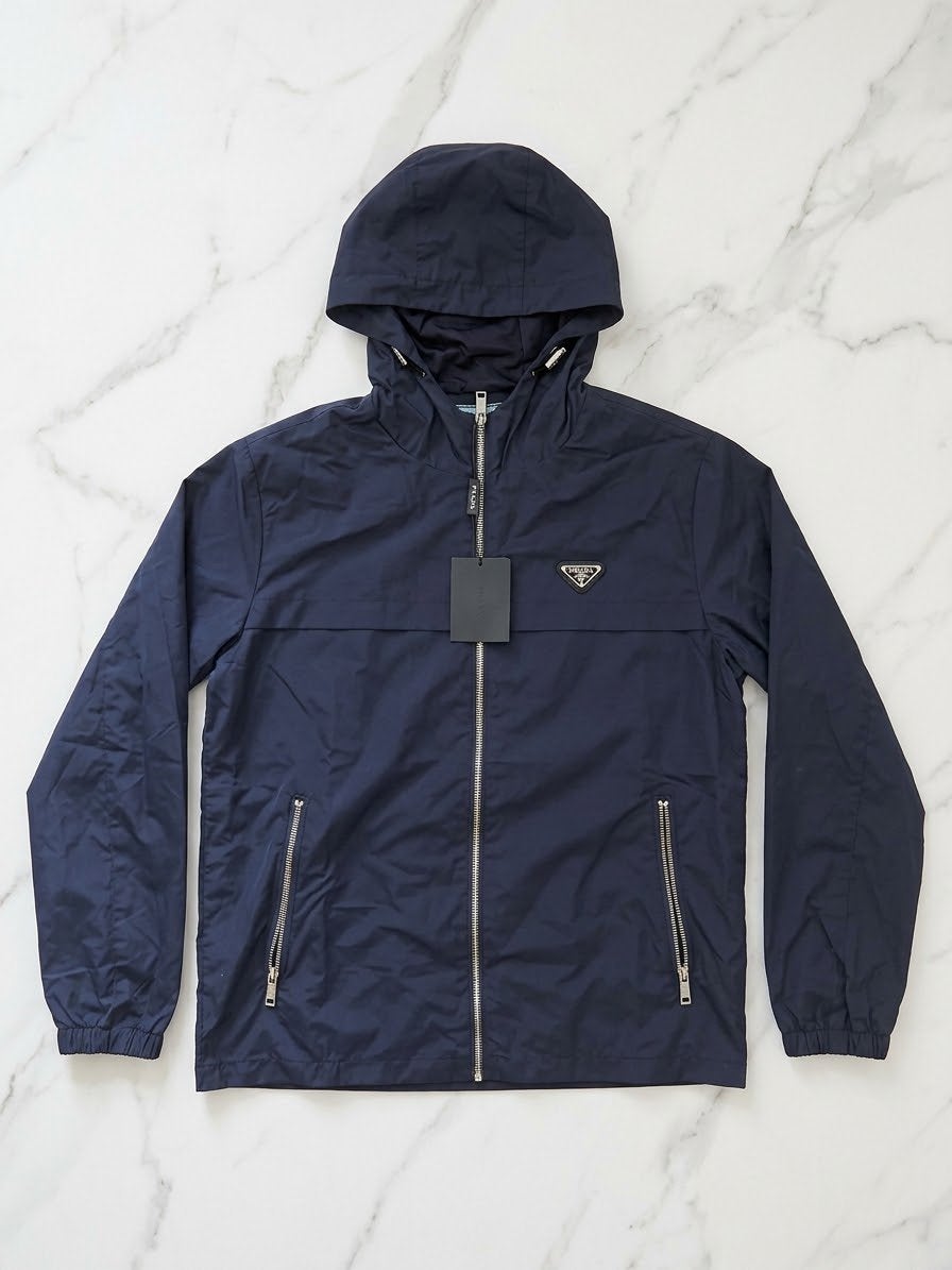 Windjack Prada, Kleding | Heren, Ophalen, Zo goed als nieuw, Blauw