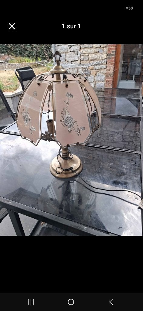 Lampe de table vintage Rétro années 80., Enlèvement