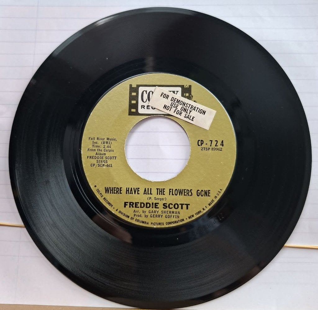 Popcorn Groove / Freddie Scott / Where Does Love Go, Enlèvement ou Envoi, 7 inch, Utilisé, Pressage original