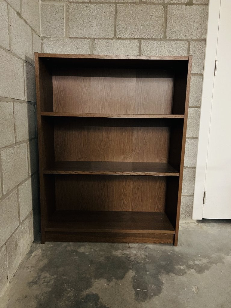 bibliothèque Billy brun foncé, Maison & Meubles, 25 à 50 cm, Avec tablette(s), Enlèvement, Utilisé