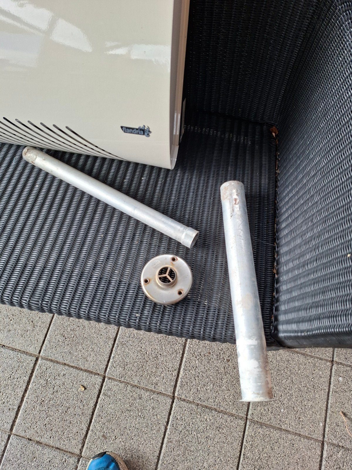 gasradiator flandria, Doe-het-zelf en Bouw, Ophalen, 30 tot 80 cm, Radiator, Zo goed als nieuw