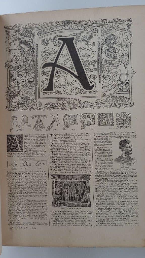 Larousse universel en 2 volumes : 1922 + 1923, Antiquités & Art, Enlèvement ou Envoi, Librairie Larousse