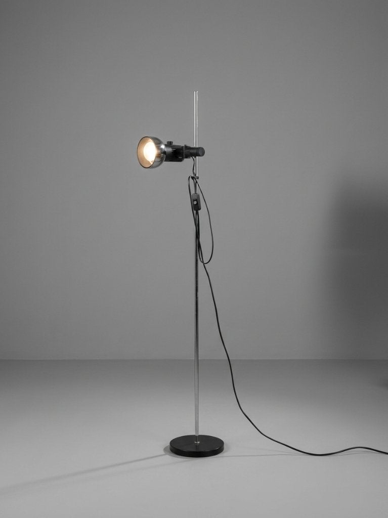 Vintage Space Age vloerlamp jaren 70, Ophalen, Mid century, 100 tot 150 cm, E27 (groot)