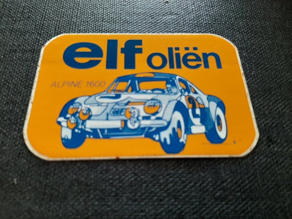 sticker alpine renault 1600, Ophalen, Zo goed als nieuw