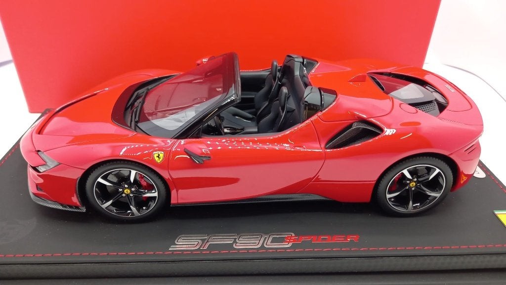 1/18 Ferrari SF90 stradale Spider Rosso Corsa 322 2020 BBR, Enlèvement ou Envoi, Neuf, Voiture, Autres marques