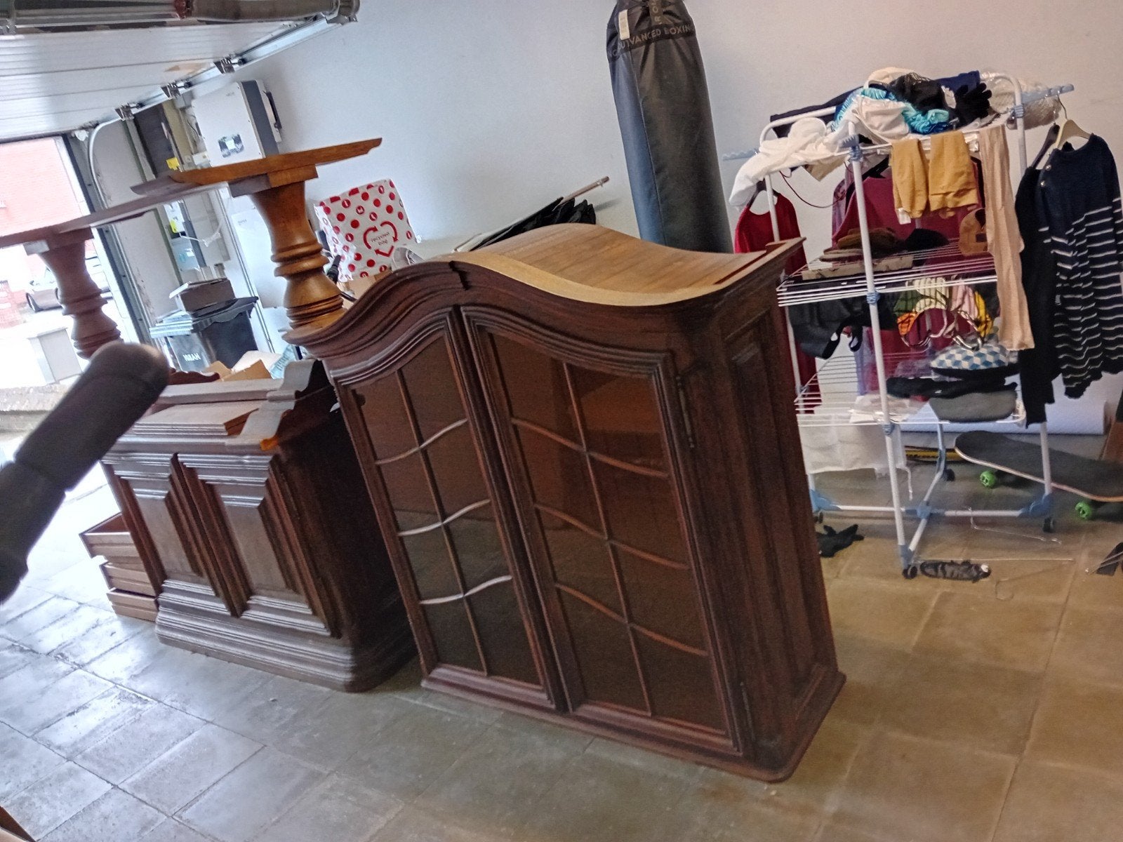 eiken eetkamer, Ophalen