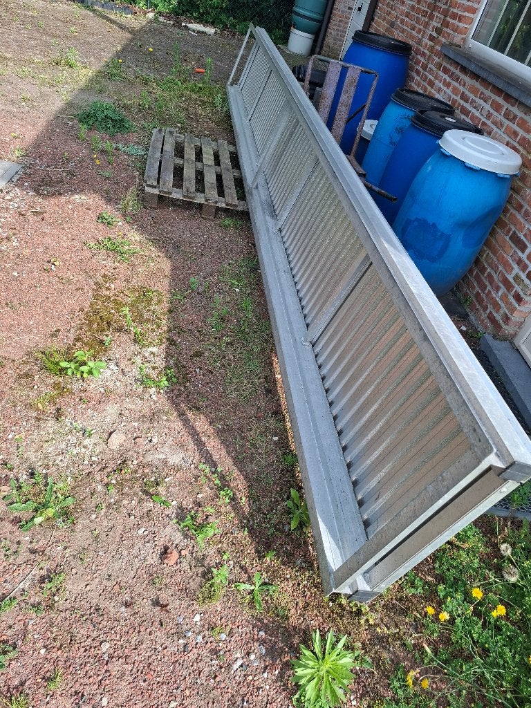Loopbrug aluminium 5 m, Ophalen