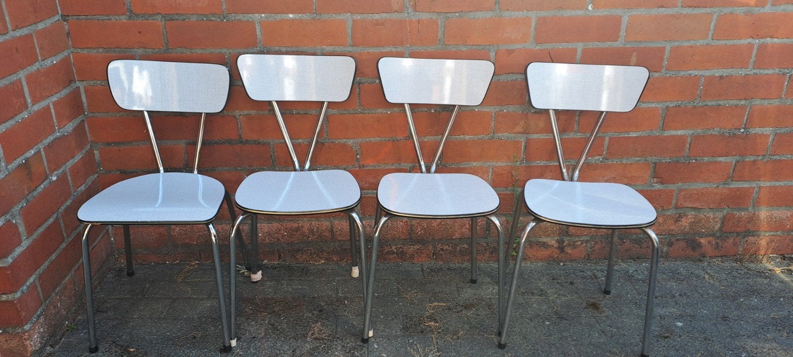 Vintage keukenstoelen, Huis en Inrichting, Ophalen, Gebruikt, Vintage jaren 70, Metaal