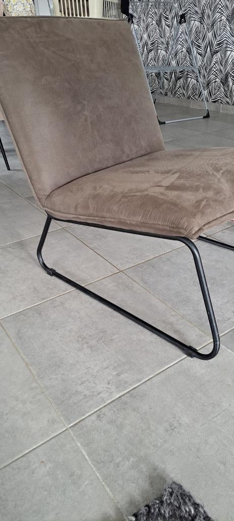 Fauteuil kakigroen/bruin, Maison & Meubles, Chaises, Enlèvement, Brun
