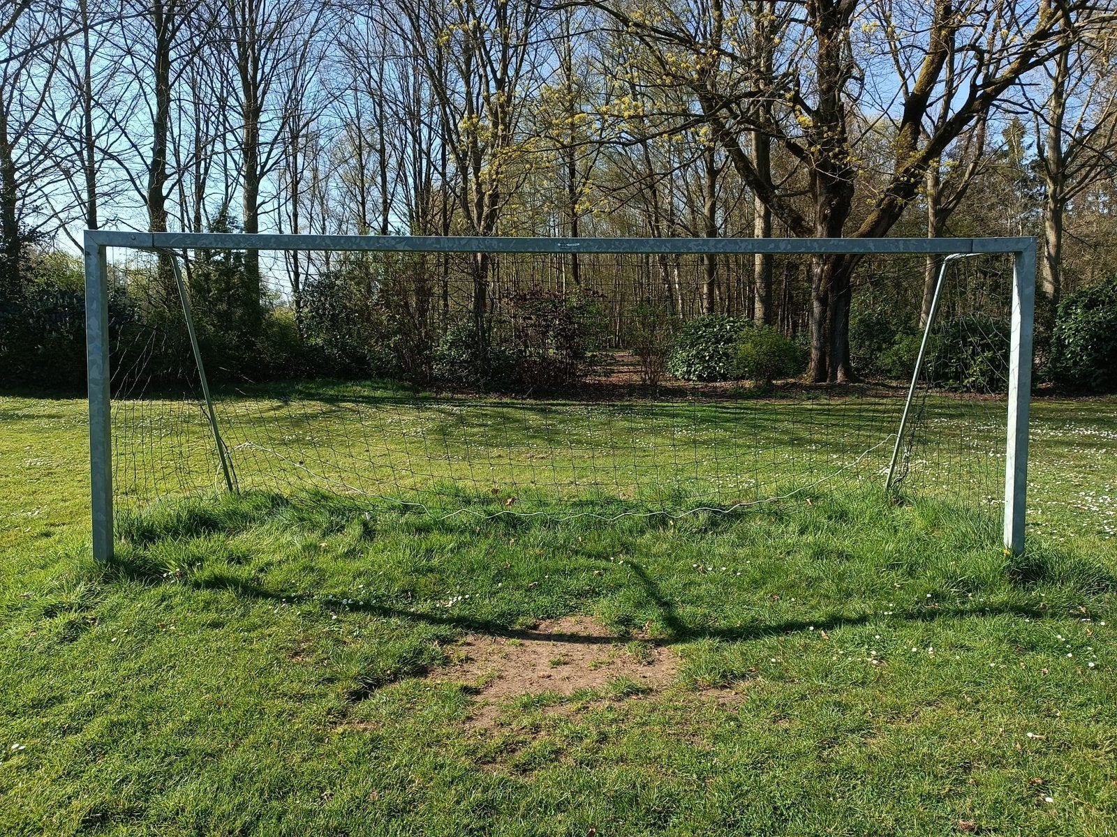 Stevig voetbaldoel goal 5.00 x 2.00 m in Vorselaar, Sport en Fitness, Voetbal, Ophalen
