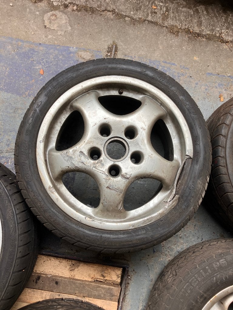 porsche velg 17' cup 1 964 965 met schade, Autos : Pièces & Accessoires, Pneus & Jantes, Enlèvement, 17 pouces, Véhicule de tourisme
