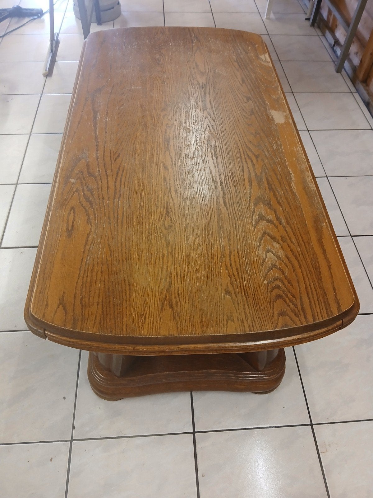 massief houten salontafel, Ophalen, Gebruikt