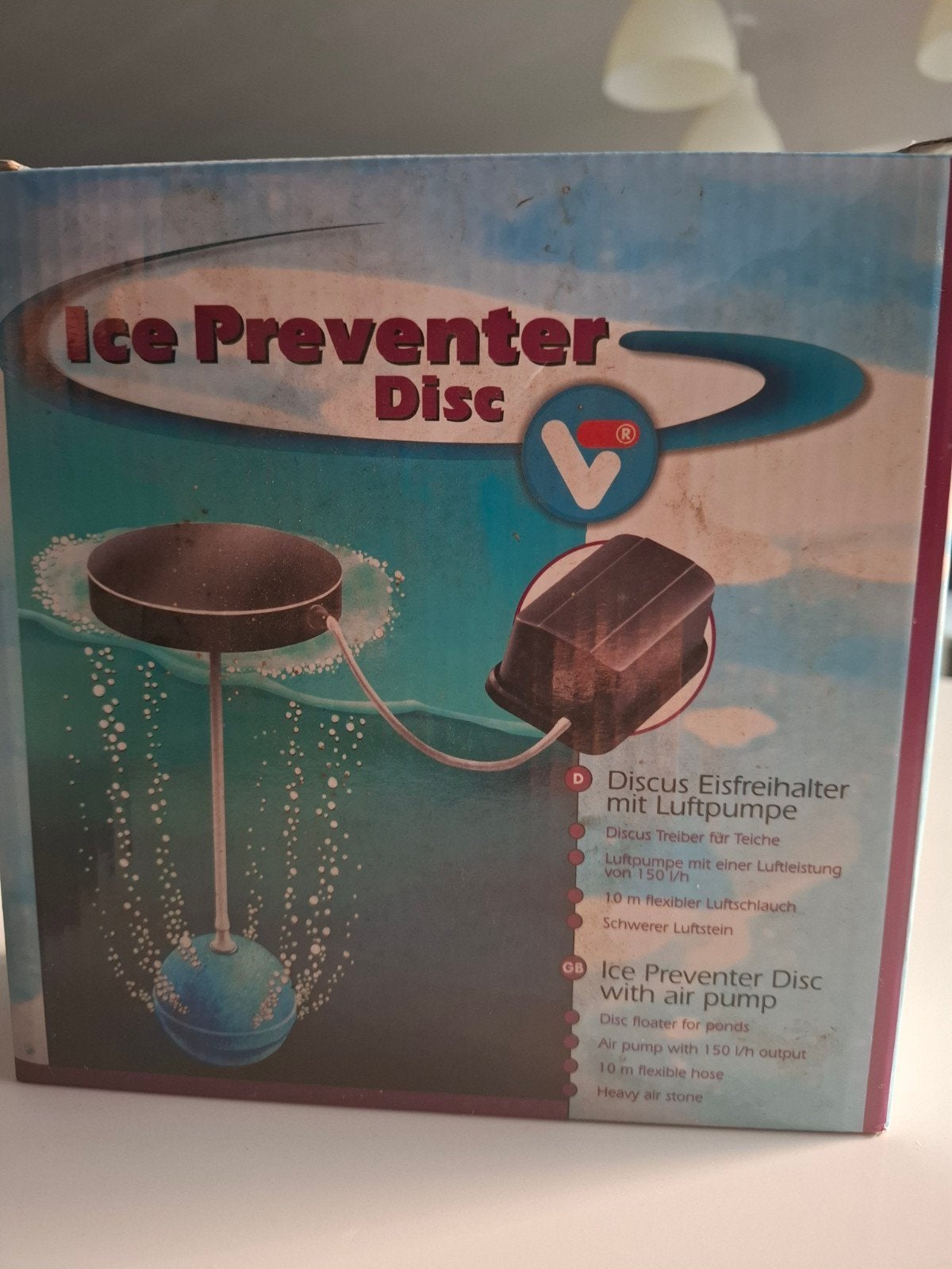 Ice preventer disc, Ophalen