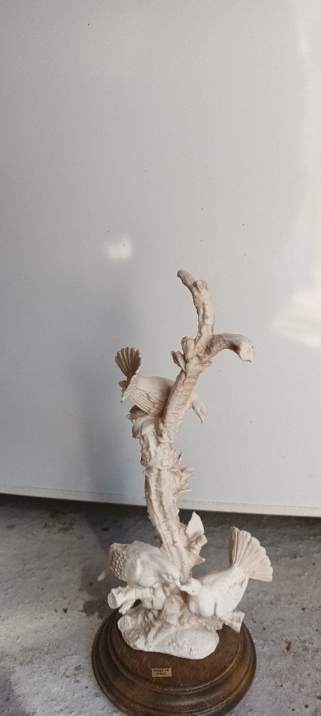 3 duiven op boomstam, Antiek en Kunst, Ophalen