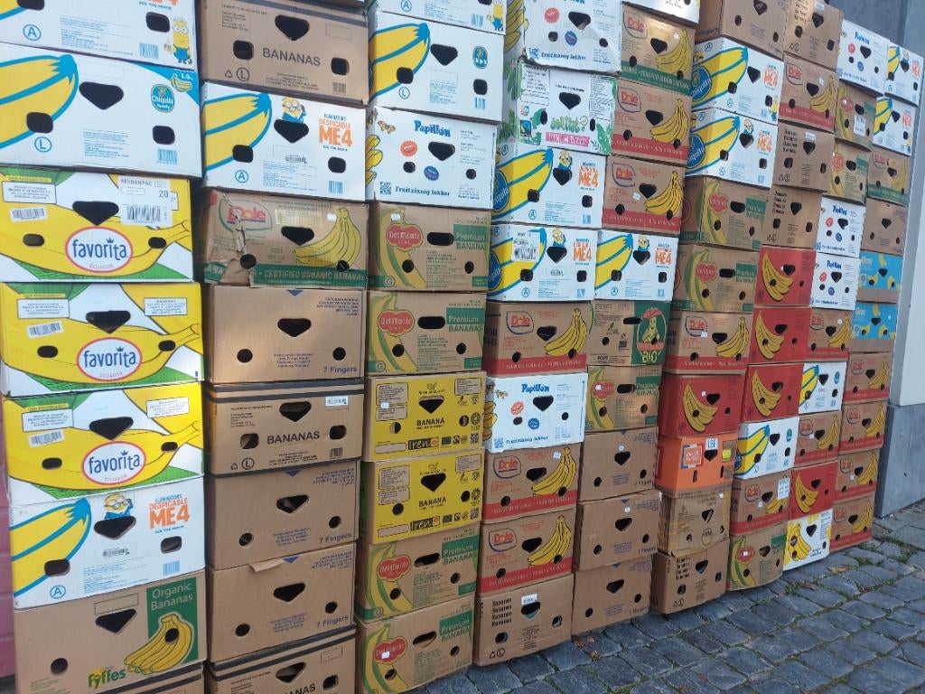 Bananendozen perfect als verhuisdozen of opbergdozen, Doe-het-zelf en Bouw, Kratten en Dozen, Zo goed als nieuw, Doos, Ophalen of Verzenden