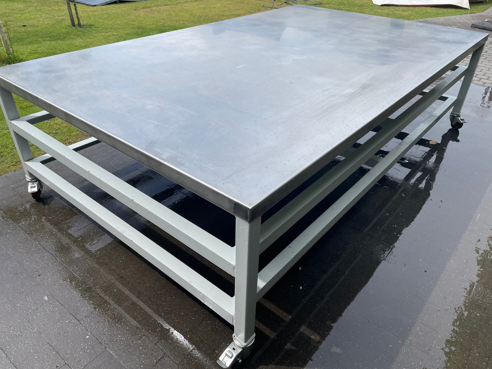 Grote werktafel Inox/rvs, Ophalen, Zo goed als nieuw