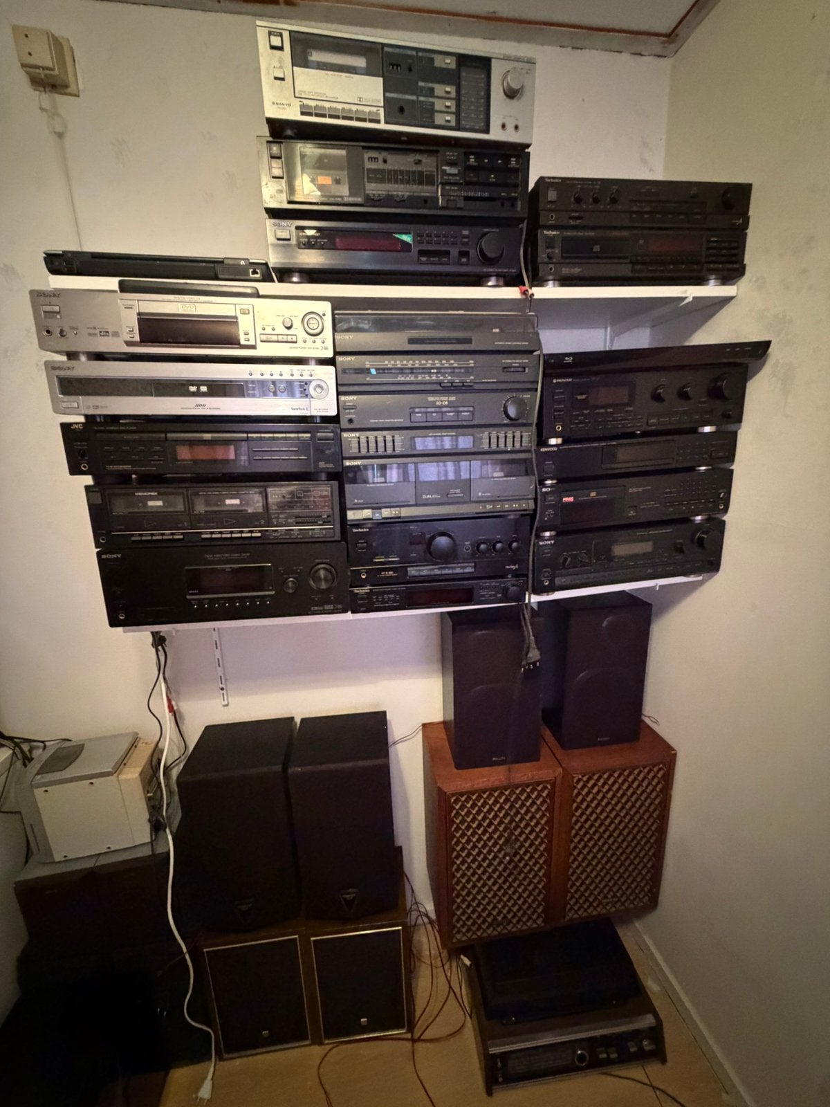 Diverse audio sony technics akai philips, Ophalen of Verzenden, Zo goed als nieuw, Cassettedeck, Philips