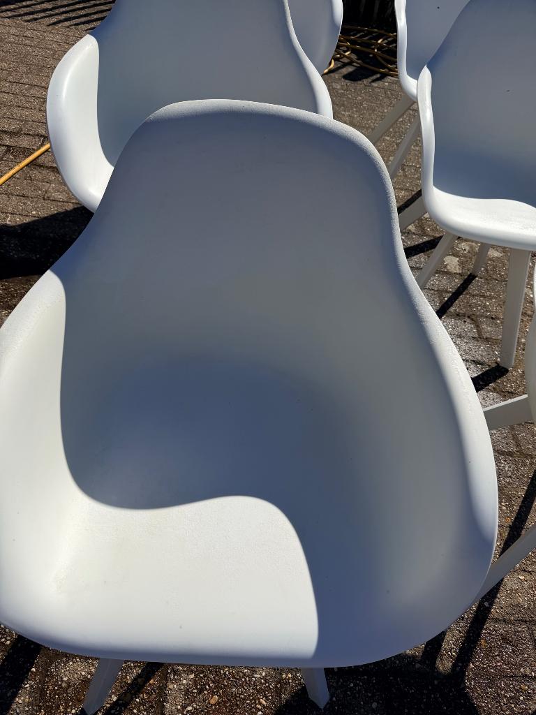 Aluminium tuinstoelen  6 stuks, Enlèvement, Comme neuf, Aluminium