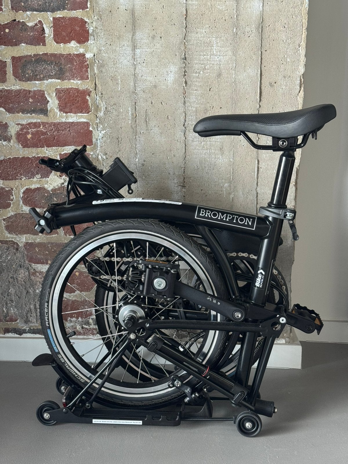Brompton C line Mat Zwart H-6-R, Ophalen, Brompton, Velgrem, 16 tot 18 inch