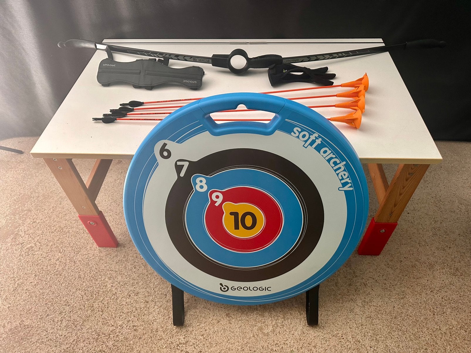 Complete set voor boogschieten van Gelogic Soft Archery, Ophalen of Verzenden, Zo goed als nieuw, Overige typen