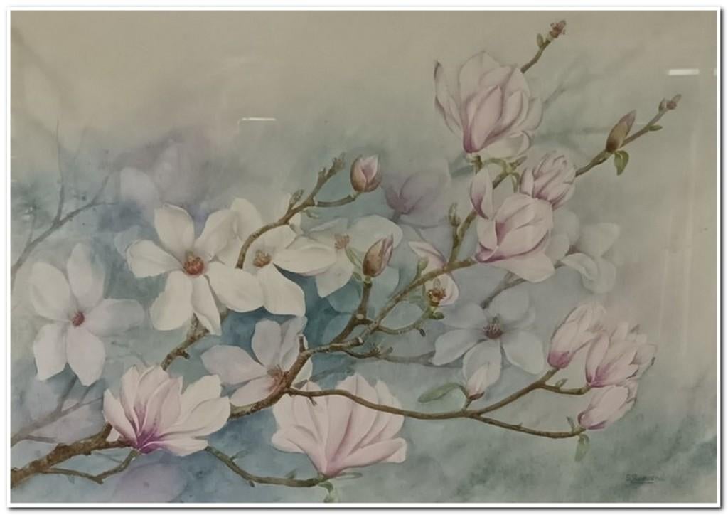 Simone Roevens (XXeeuw) - Aquarel op papier, Enlèvement