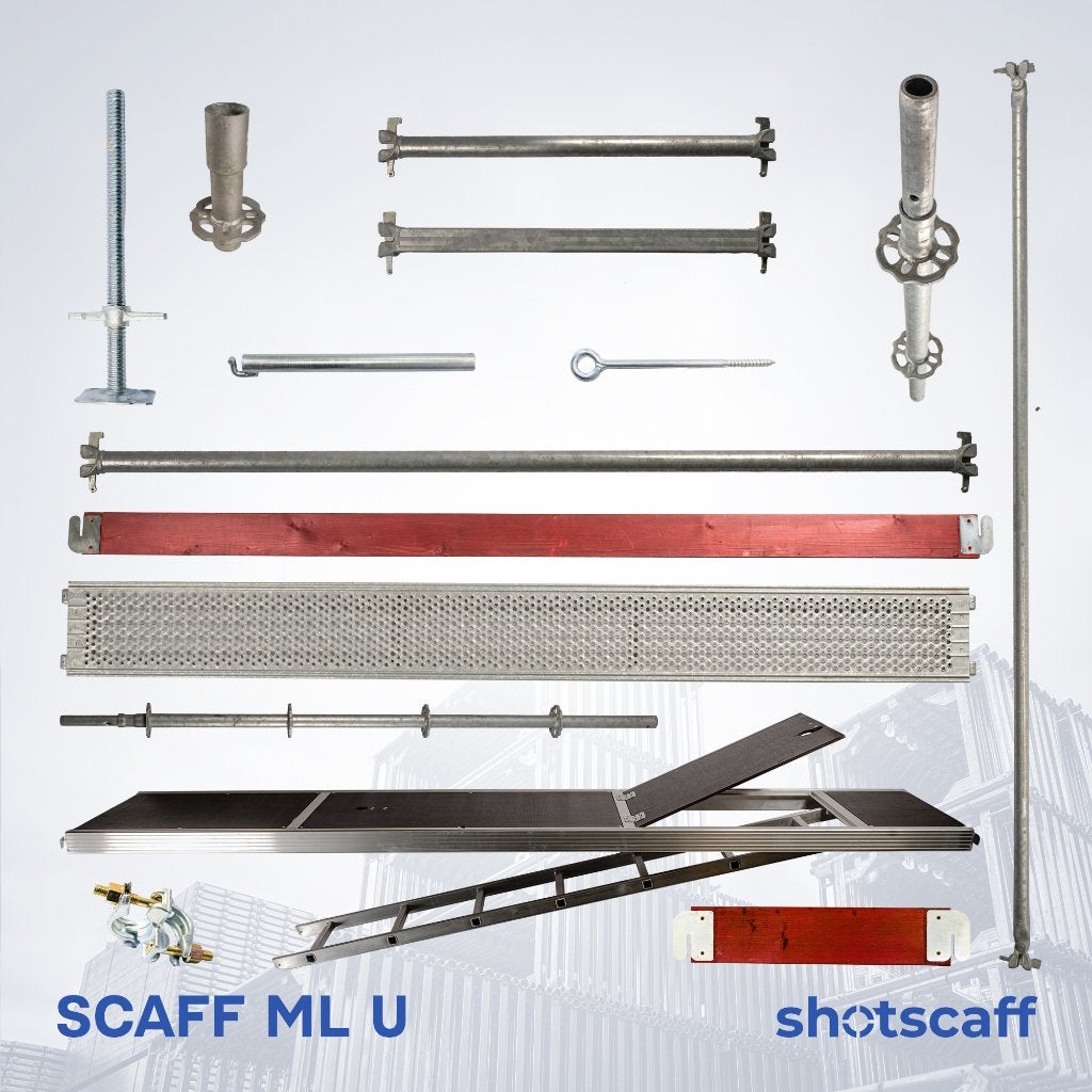 échafaudages modulaires | 95 m² | toute configuration, Bricolage & Construction, Échafaudages, Envoi, Neuf, Échafaudage de façade