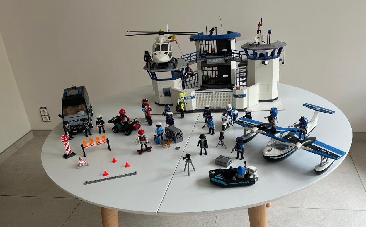 PLAYMOBIL - Commissariat police, Enlèvement, Comme neuf, Kit complet, Autres types