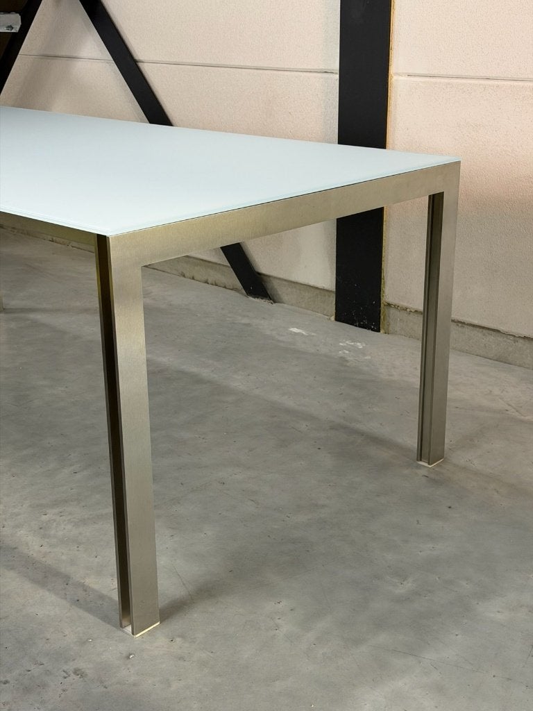 Leolux Cameleon eettafel 200 cm - zo goed als nieuw, Ophalen, 100 tot 150 cm, 200 cm of meer, 75 – 100