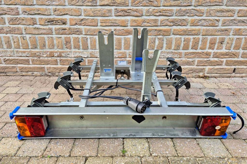 Fietsendrager Twinny Load + afneembare trekhaak, Enlèvement, 3 vélos ou plus, Comme neuf, Support d'attelage