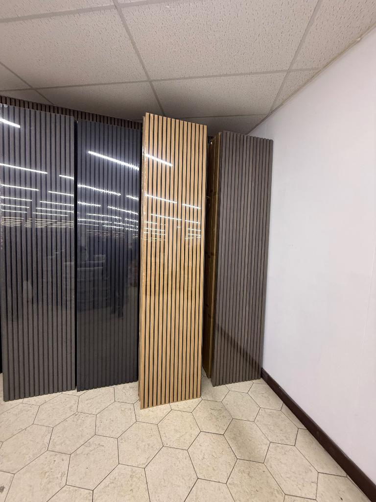 ‼️Panneau lambris acoustique mural decoratif ‼️, Enlèvement, Neuf, Noir