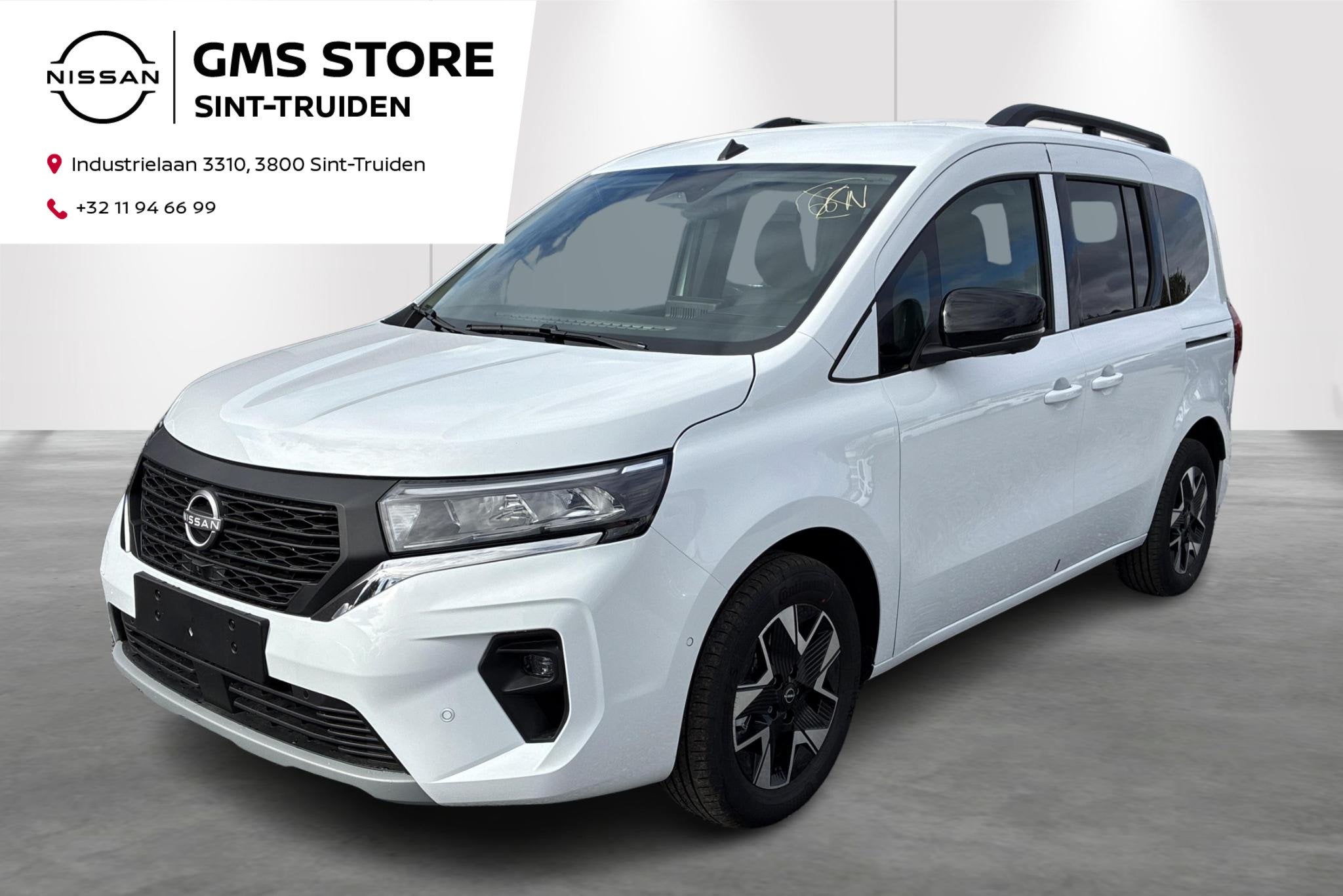 Nissan Townstar L1H1 DIG-T 130 AT Tekna 5 jaar garantie, air, 4 cilinders, Wit, 131 pk, 1475 kg