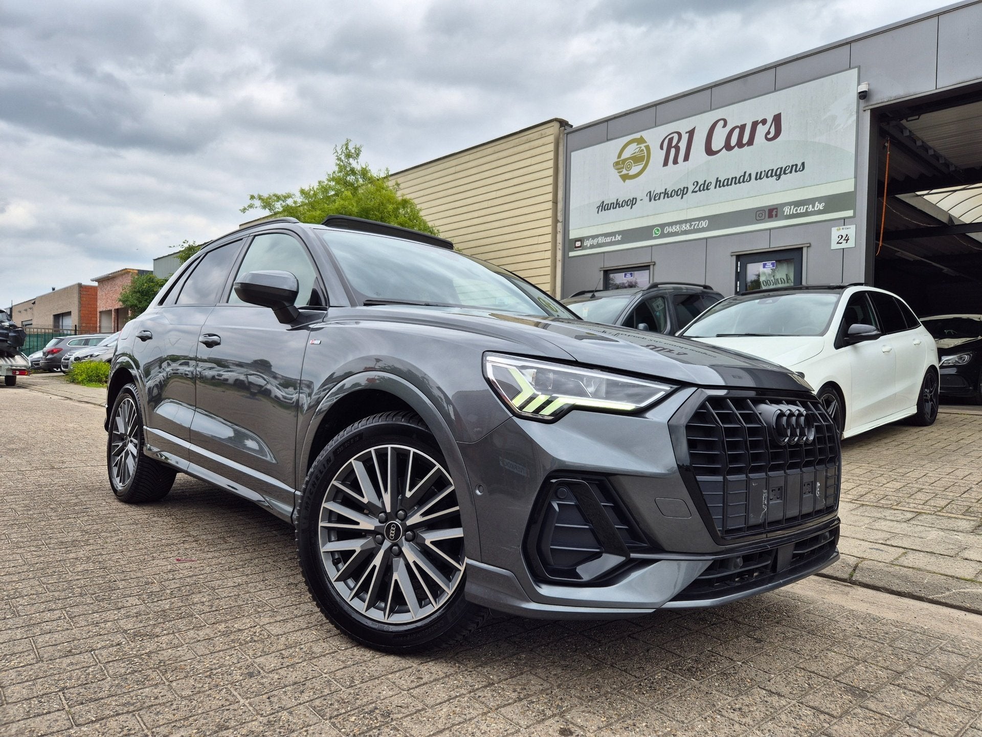 Audi Q3 1.4Tsi 3x S-Line/Automaat/Pano/Led/Led/88.000km, Argent ou Gris, Achat, Entreprise, Automatique