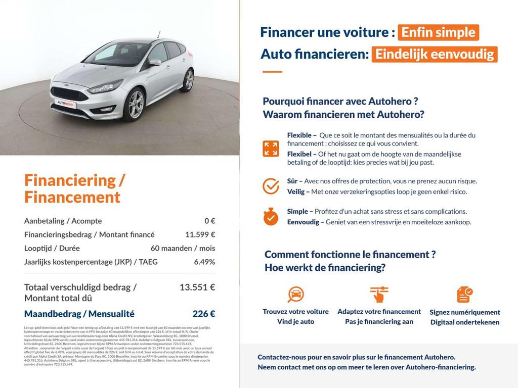 Ford Focus 1.0 EcoBoost ST-Line, Focus, Argent ou Gris, Achat, 998 cm³