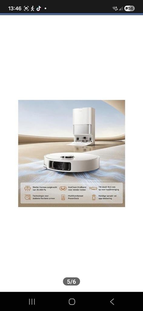Robot stofzuiger, Huis en Inrichting, Ophalen of Verzenden, Zo goed als nieuw