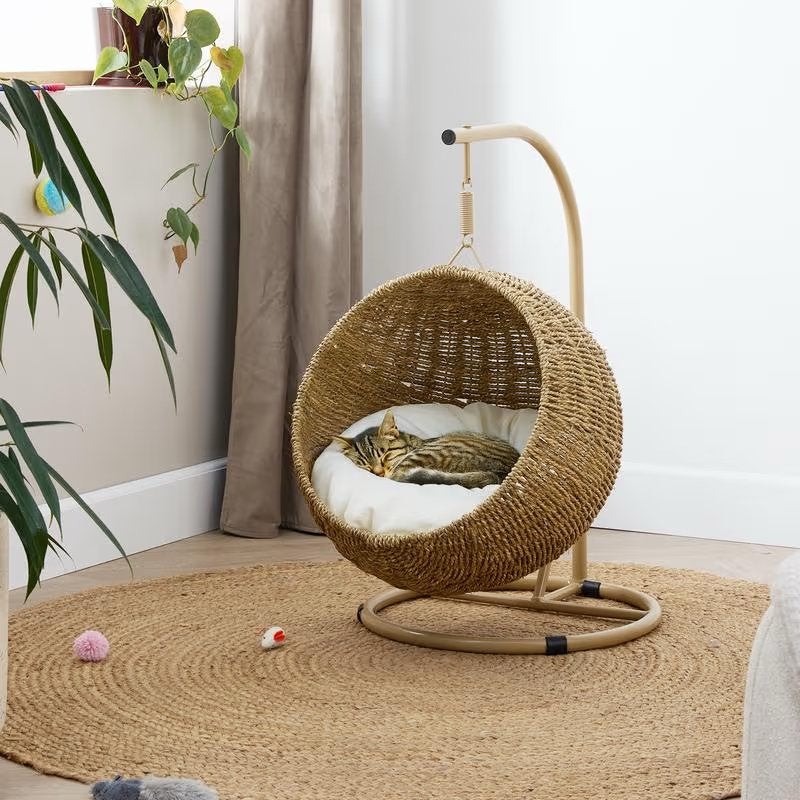 Hangstoel voor katten - naturel / wit, Ophalen, Nieuw, Overige typen