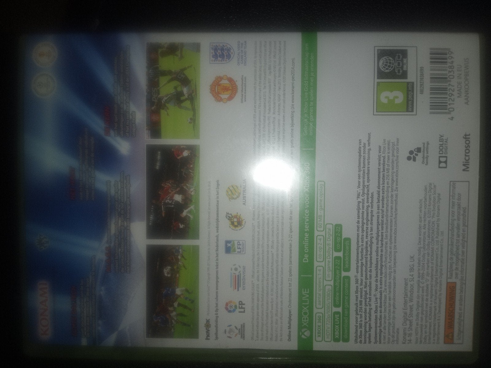 PES 2014 pour Xbox 360, Enlèvement