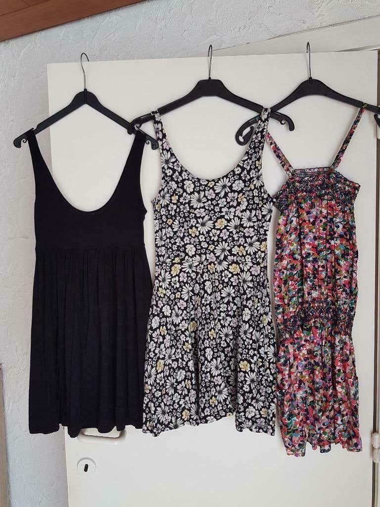 2 zomerkleedjes en 1 jumpsuit, Enlèvement ou Envoi, Taille 36 (S), Au-dessus du genou