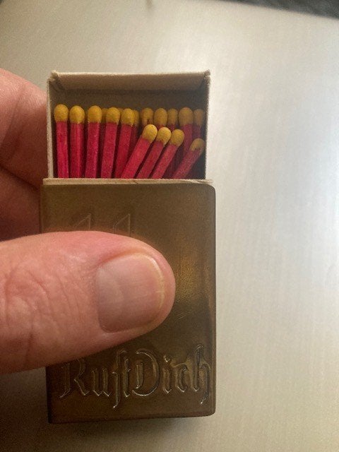 Porte-boîte/pochette d'allumettes (Allemagne)., Enlèvement ou Envoi, Armée de terre, Autres types