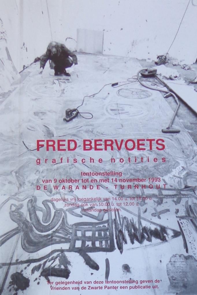 FRED BERVOETS / AFFICHE / KLEUROFFSET / 80x60cm / PANTER, Ophalen of Verzenden
