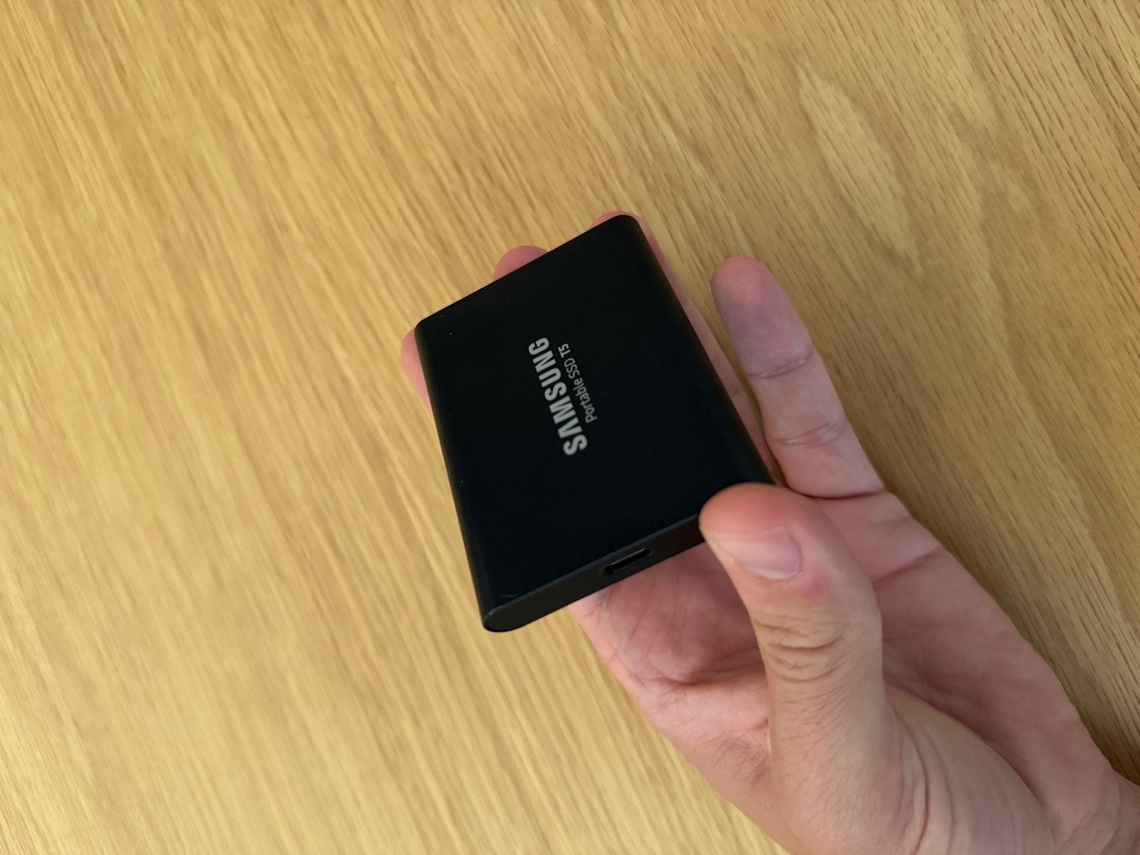 Samsung Portable SSD T5 1TB - Zwart, Computers en Software, Harde schijven, SSD, Ophalen of Verzenden, Zo goed als nieuw, Desktop