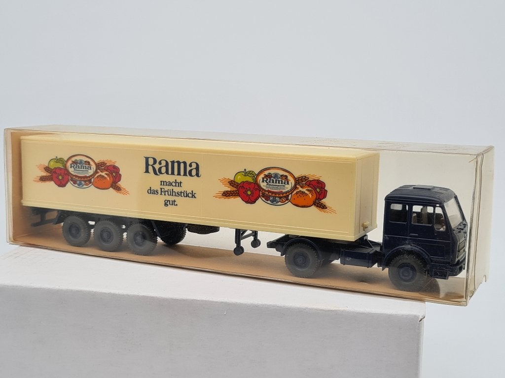 Margarine Rama pour camion Mercedes - Wiking 1/87, Envoi, Comme neuf, Bus ou Camion, Wiking