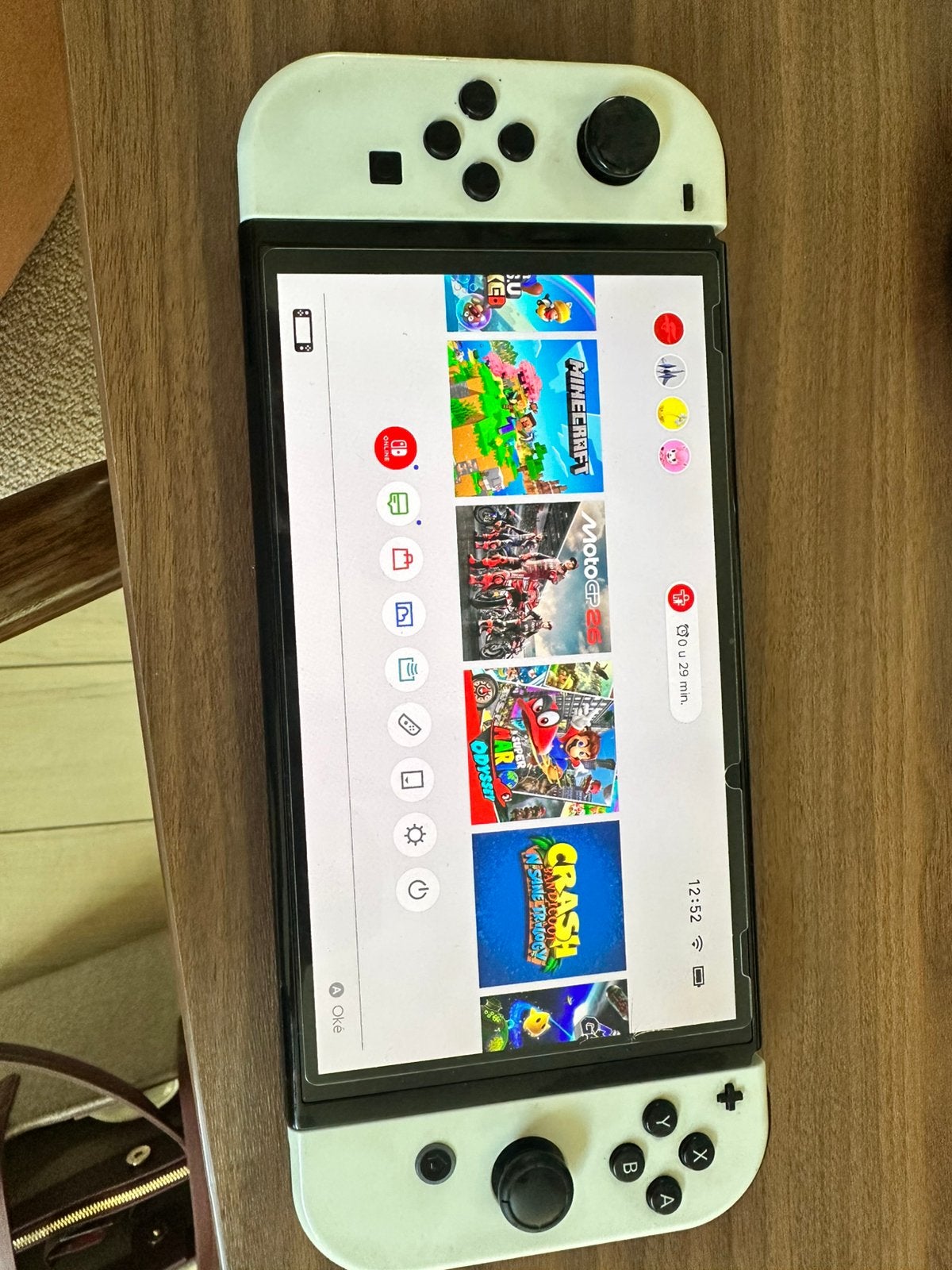 Nintendo switch oled + spelletjes, Ophalen, Zo goed als nieuw, Switch OLED