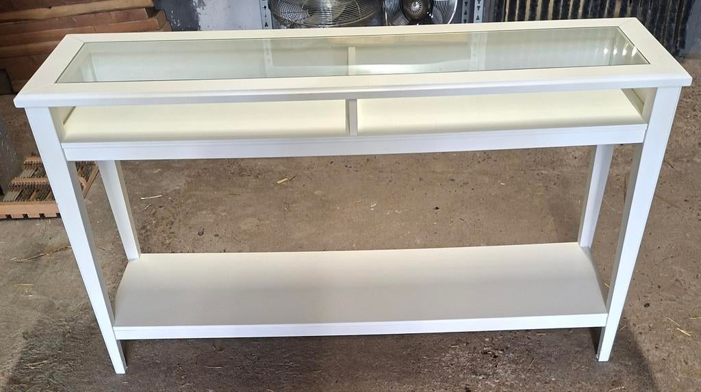 IKEA Liatorp bijzettafeltje met glazen blad, 100 à 150 cm, 25 à 50 cm, Bijzettafeltje, Enlèvement