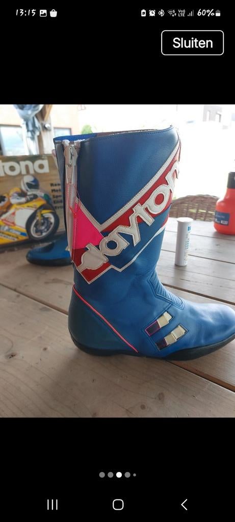 Vintage daytona motorlaarzen jaren 90, Motoren, Ophalen of Verzenden