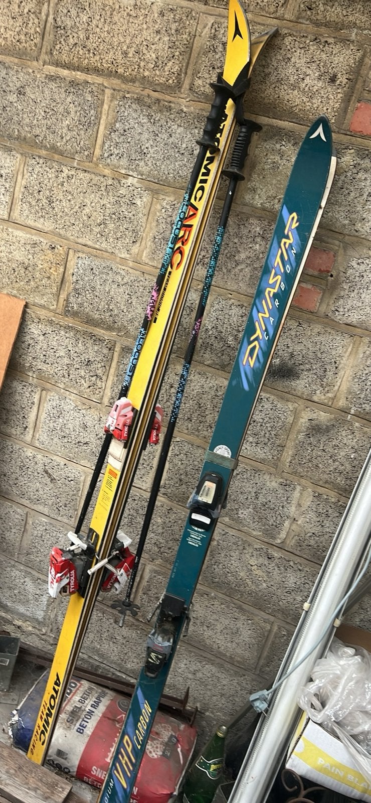 Dkiw rétro vintage, Sports & Fitness, Ski & Ski de fond, Enlèvement, Comme neuf, Skis