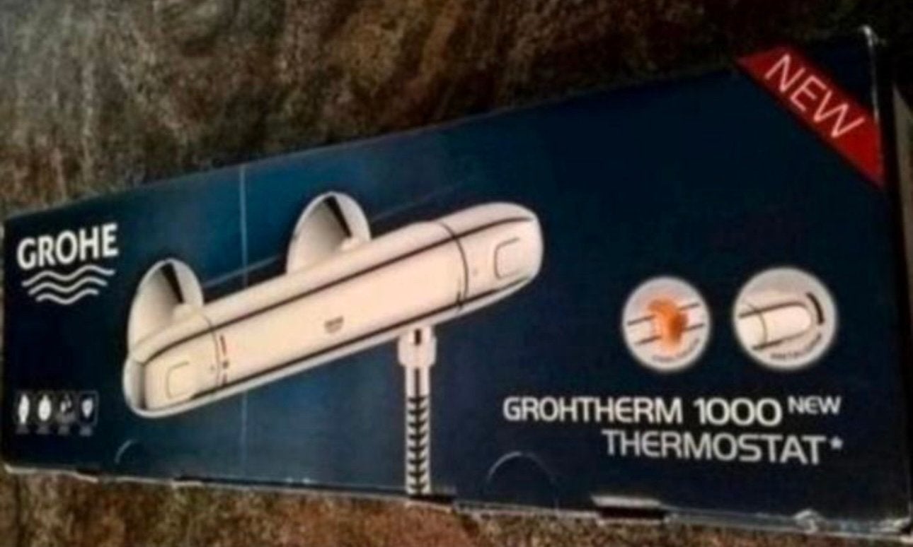 Thermostatische douchekraan Groheterm 1000., Ophalen, Nieuw, Chroom, Douche