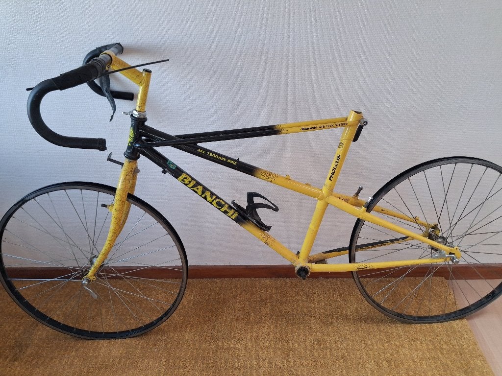 Bianchi Ragno 1990 FRAME oldtimer, vélo VTT gravel en acier, Vélos & Vélomoteurs, 51 à 55 cm, Frein sur jante, Enlèvement, Bianchi