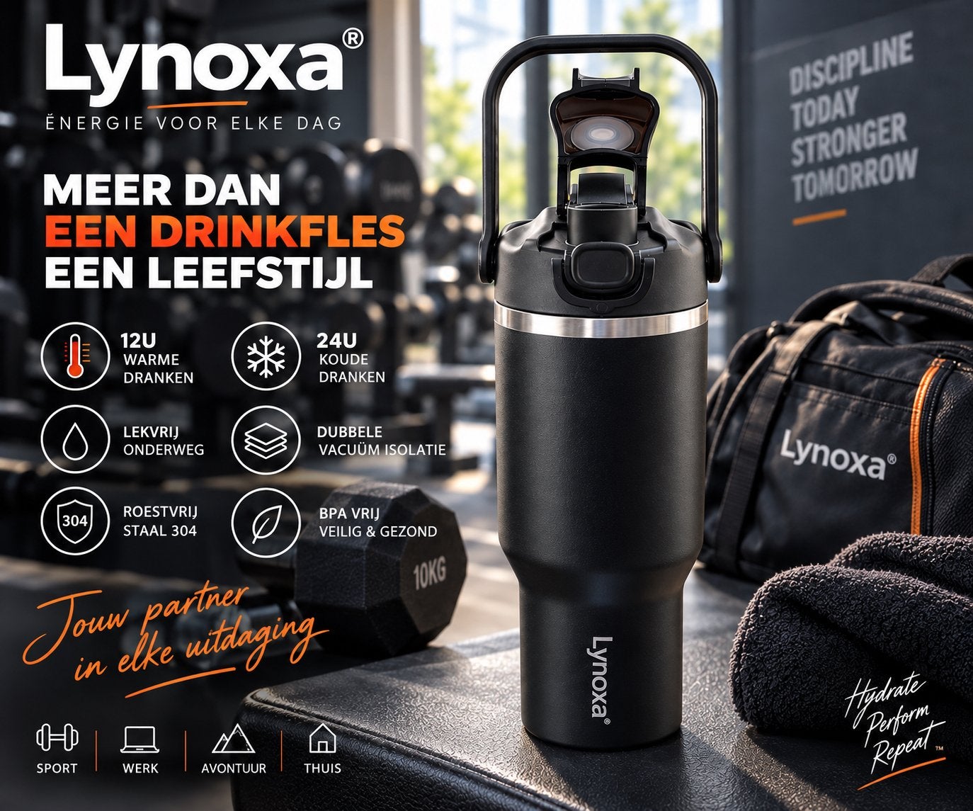 Lynoxa® Goblet isotherme 1L – inox 304 – neuf, Enlèvement ou Envoi, Neuf